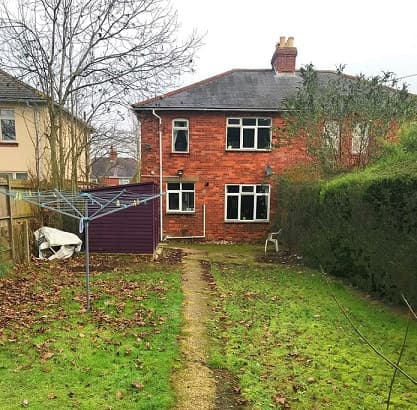 43 Harefield Road — rear of house